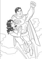 do wydruku kolorowanki Superman, dla dzieci i chłopców do pomalowania NR 14